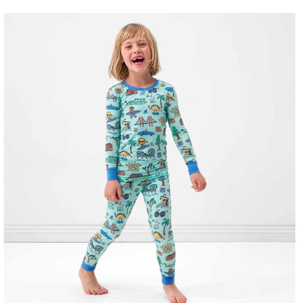 Little Sleepies Pajamas - Golden State NWT